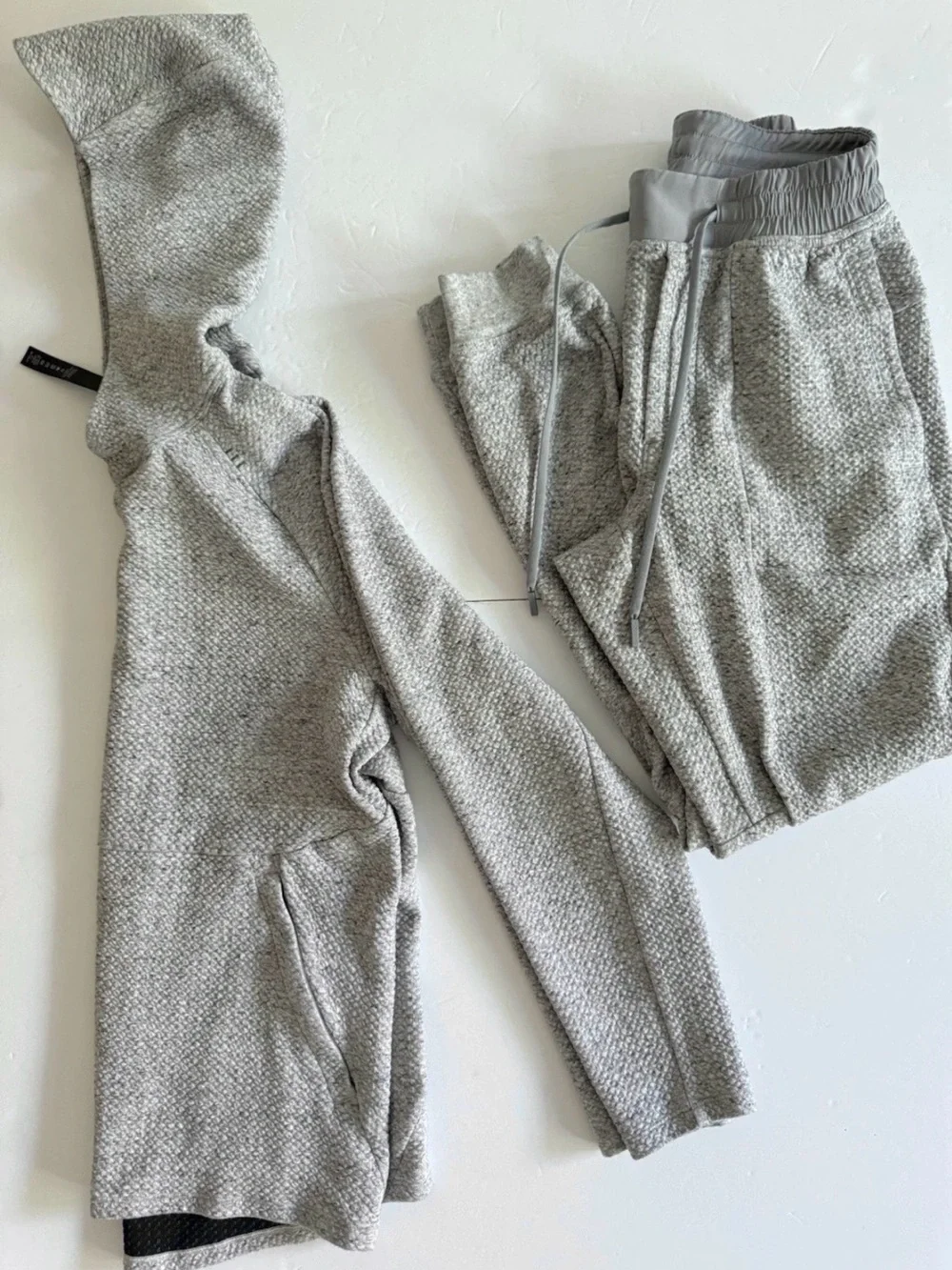 Lululemon athletica SET - Hoodie and pants/ joggers Heathered Gray- Mens size XS